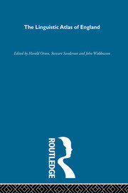 The Linguistic Atlas of England book cover
