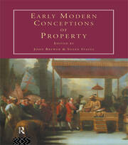 Early Modern Conceptions of Property book cover