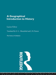 A Geographical Introduction to History book cover