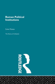 Roman Political Institutions book cover