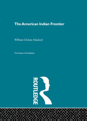 The American Indian Frontier book cover