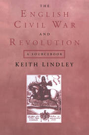 The English Civil War and Revolution: A Sourcebook book cover