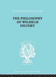 Philosophy of Wilhelm Dilthey book cover