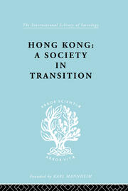 Hong Kong: A Society in Transition book cover