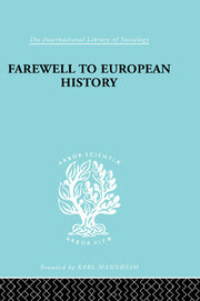 Farewell European Hist  Ils 95 book cover