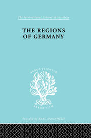 The Regions of Germany: A Geographical Interpretation book cover