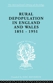 Rural Depopulation in England and Wales, 1851-1951 book cover