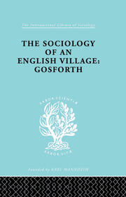 The Sociology of an English Village: Gosforth book cover