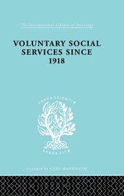 Voluntary Social Services Since 1918 book cover