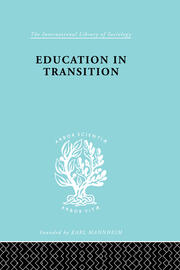 Education in Transition: An Interim Report book cover