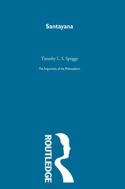 Santayana-Arg Philosophers book cover