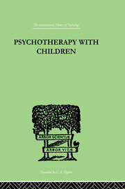 Psychotherapy with Children book cover