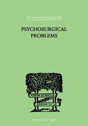 Psychosurgical Problems book cover