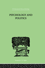 Psychology and Politics: And other Essays book cover