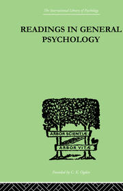 Readings In General Psychology book cover