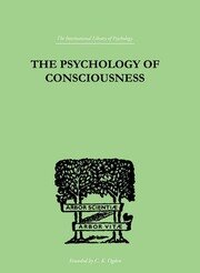 The Psychology Of Consciousness book cover