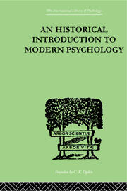 An Historical Introduction To Modern Psychology book cover