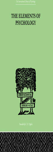The Elements Of Psychology book cover