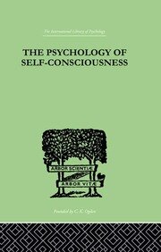The Psychology Of Self-Conciousness book cover