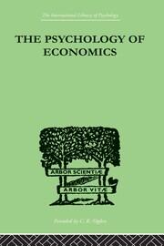 The Psychology Of Economics book cover