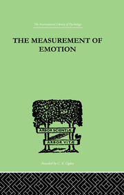 The Measurement of Emotion book cover
