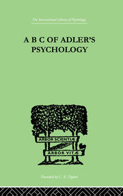A B C Of Adler'S Psychology book cover