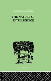 The Nature of Intelligence book cover
