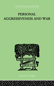 Personal Aggressiveness and War book cover