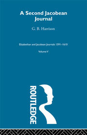 A Second Jacobean Journal   V5 book cover
