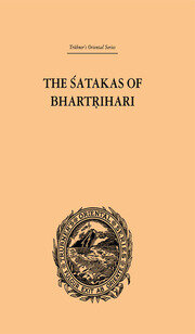 The Satakas of Bhartrihari book cover