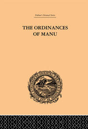 The Ordinances of Manu: Translated from the Sanskrit book cover