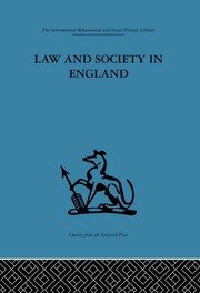 Law and Society in England book cover