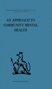An Approach to Community Mental Health book cover