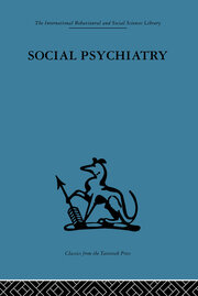 Social Psychiatry: A study of therapeutic communities book cover