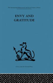 Envy and Gratitude: A study of unconscious sources book cover