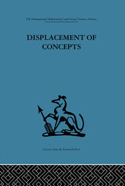 Displacement of Concepts book cover