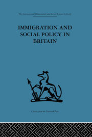 Immigration and Social Policy in Britain book cover