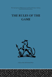 The Rules of the Game: Interdisciplinarity, transdisciplinarity and analytical models in scholarly thought book cover
