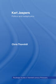 Karl Jaspers: Politics and Metaphysics book cover