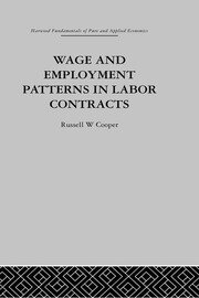 Wage & Employment Patterns in Labor Contracts book cover