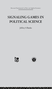 Signalling Games in Political Science book cover
