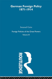 Germ Foreign Pol 1871-1914  V9 book cover