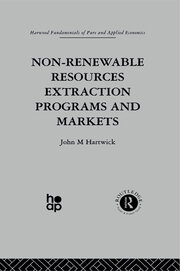 Non-Renewable Resources Extraction Programs and Markets book cover