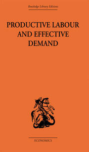 Productive Labour and Effective Demand book cover