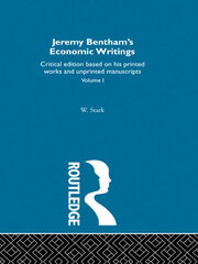 Jeremy Bentham's Economic Writings: Volume One book cover
