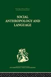 Social Anthropology and Language book cover
