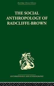 The Social Anthropology of Radcliffe-Brown book cover