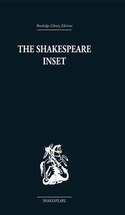 The Shakespeare Inset: Word and Picture book cover
