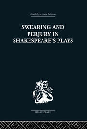 Swearing and Perjury in Shakespeare's Plays book cover