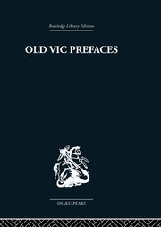 Old Vic Prefaces: Shakespeare and the Producer book cover